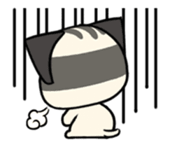 Three eyes cat of the Galatine sticker #13721636