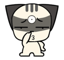 Three eyes cat of the Galatine sticker #13721637