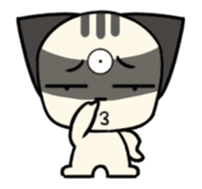 Three eyes cat of the Galatine sticker #13721637