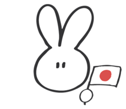 shiroi usagi sticker sticker #13721951