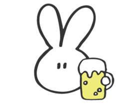 shiroi usagi sticker sticker #13721957