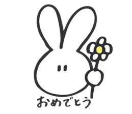 shiroi usagi sticker sticker #13721958