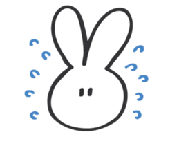 shiroi usagi sticker sticker #13721959