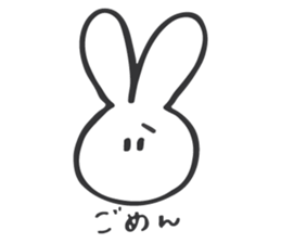 shiroi usagi sticker sticker #13721963