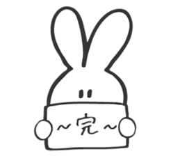 shiroi usagi sticker sticker #13721967