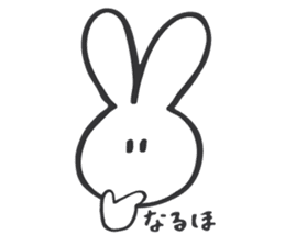 shiroi usagi sticker sticker #13721971