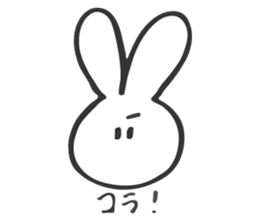 shiroi usagi sticker sticker #13721972