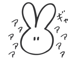 shiroi usagi sticker sticker #13721974