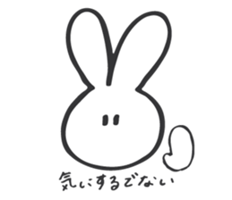 shiroi usagi sticker sticker #13721978