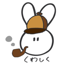 shiroi usagi sticker sticker #13721979