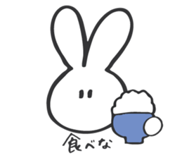 shiroi usagi sticker sticker #13721985