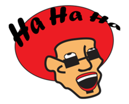 Funny Afro san sticker #13722443