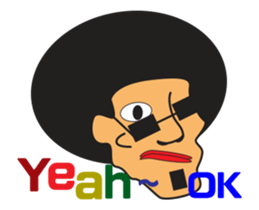 Funny Afro san sticker #13722447