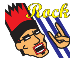 Funny Afro san sticker #13722453