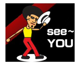 Funny Afro san sticker #13722461