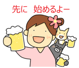 momo and sakura sticker #13722806