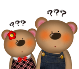 Bear, cat and mouse sticker #13723182