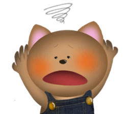 Bear, cat and mouse sticker #13723184