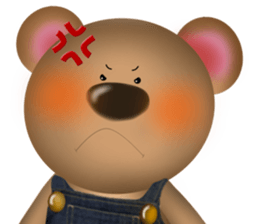 Bear, cat and mouse sticker #13723185