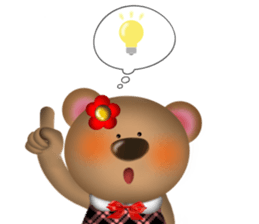 Bear, cat and mouse sticker #13723206