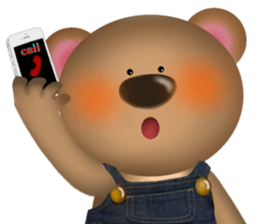 Bear, cat and mouse sticker #13723212