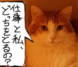 Instead tell the cat part5 sticker #13723642