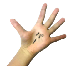 Photo Hand Man sticker #13724440