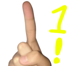 Photo Hand Man sticker #13724445