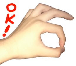 Photo Hand Man sticker #13724447