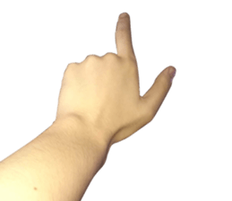 Photo Hand Man sticker #13724451