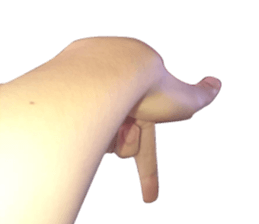 Photo Hand Man sticker #13724453