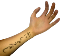 Photo Hand Man sticker #13724454