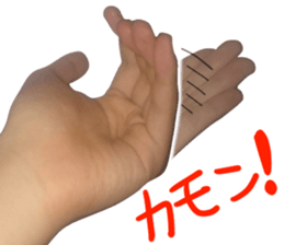 Photo Hand Man sticker #13724470