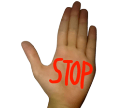 Photo Hand Man sticker #13724476