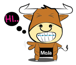 Bull Little MoJa sticker #13724702