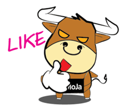 Bull Little MoJa sticker #13724703