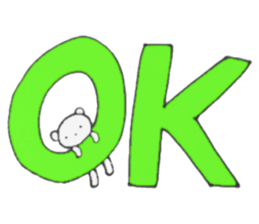 white bear simple sticker sticker #13724902