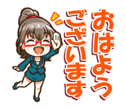 Utamaro and Ms. Ichikawa sticker #13725038