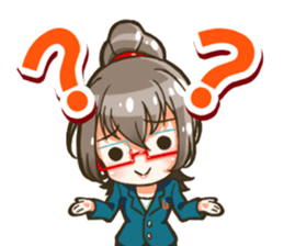 Utamaro and Ms. Ichikawa sticker #13725047