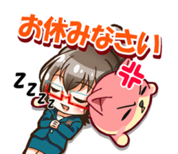 Utamaro and Ms. Ichikawa sticker #13725075
