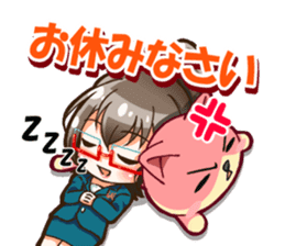 Utamaro and Ms. Ichikawa sticker #13725075