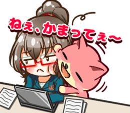 Utamaro and Ms. Ichikawa sticker #13725076
