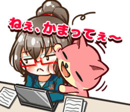 Utamaro and Ms. Ichikawa sticker #13725076