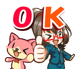 Utamaro and Ms. Ichikawa sticker #13725077