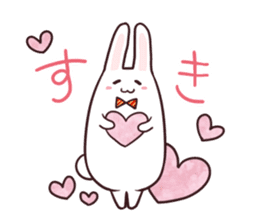 Sticker of the talking bow tie rabbit sticker #13725879