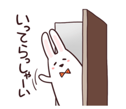 Sticker of the talking bow tie rabbit sticker #13725883
