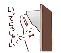 Sticker of the talking bow tie rabbit sticker #13725883