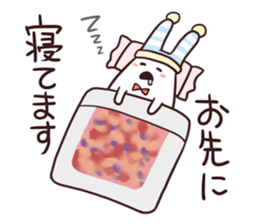 Sticker of the talking bow tie rabbit sticker #13725886