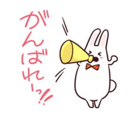 Sticker of the talking bow tie rabbit sticker #13725894