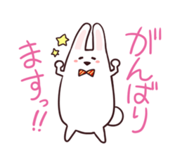 Sticker of the talking bow tie rabbit sticker #13725895